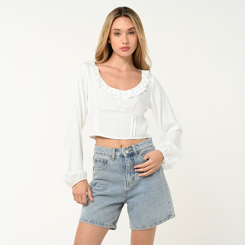 SYBILLA - Blusa Mujer Manga larga Sybilla