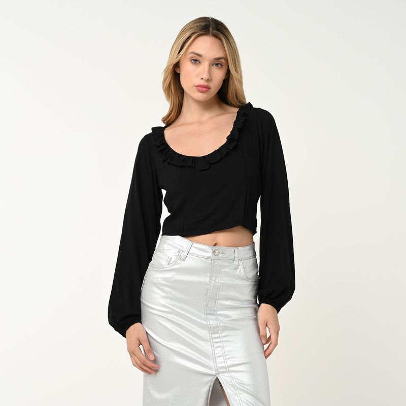 SYBILLA - Blusa Mujer Manga larga Sybilla