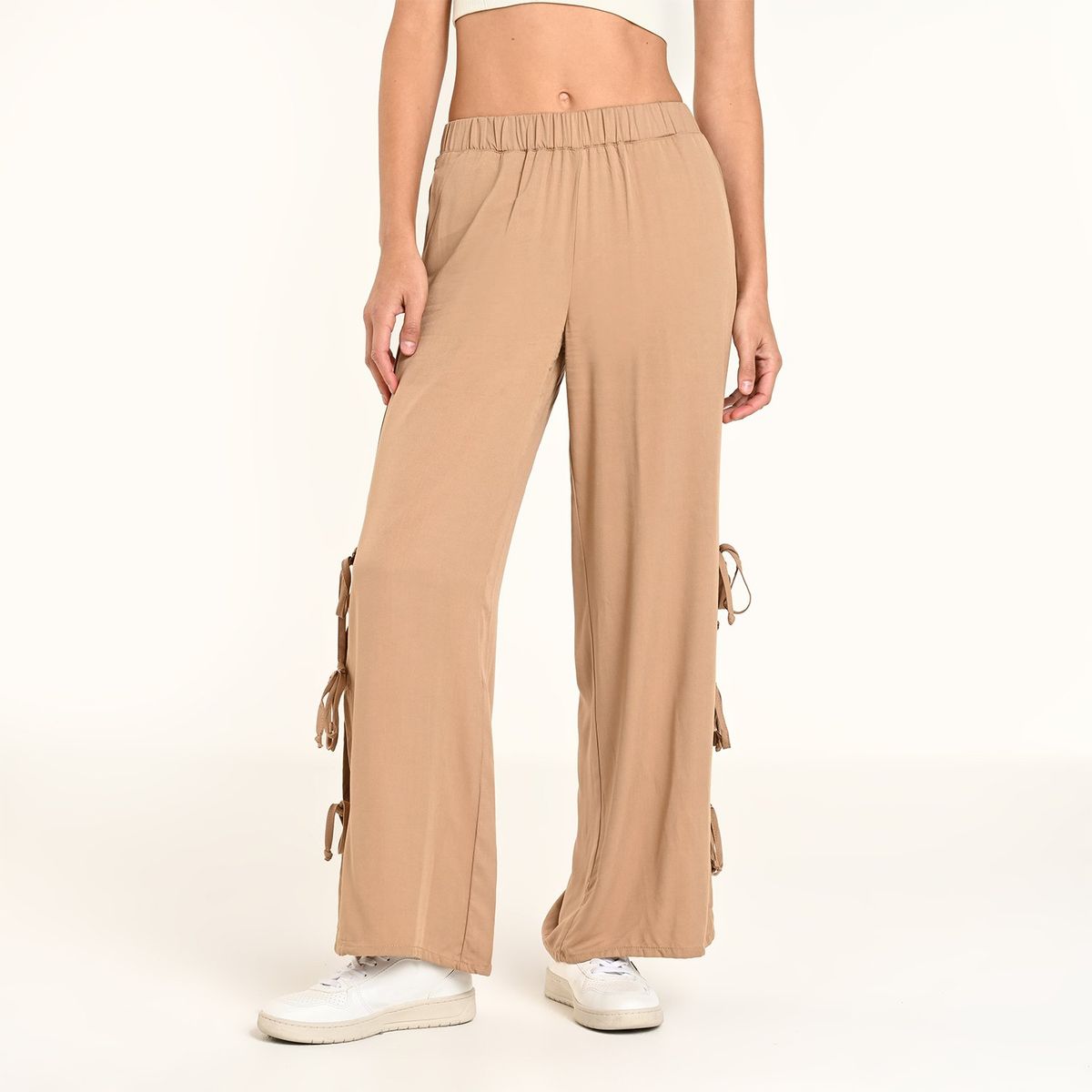 SYBILLA - Pantalón Wide leg Mujer Tiro alto Sybilla