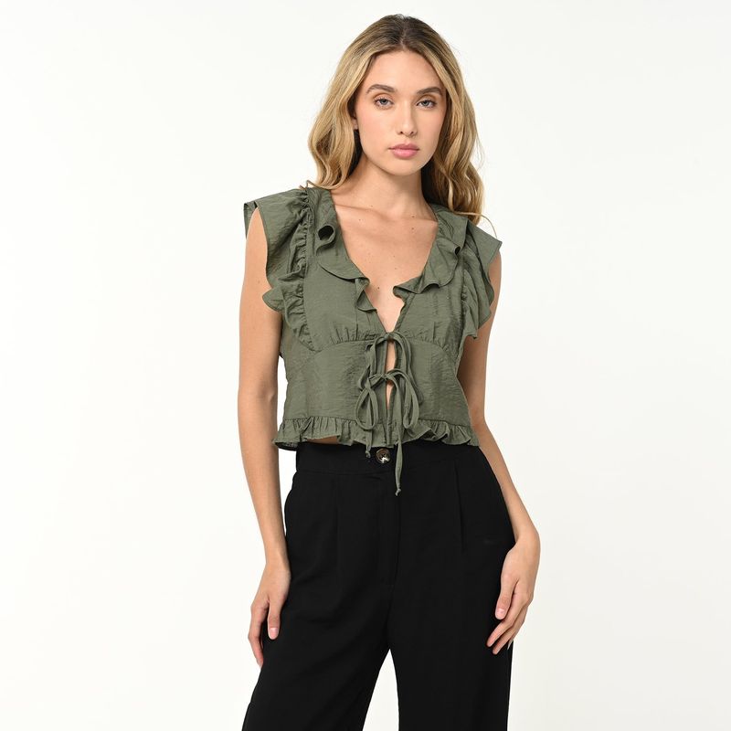 SYBILLA - Blusa Mujer Sin mangas Sybilla