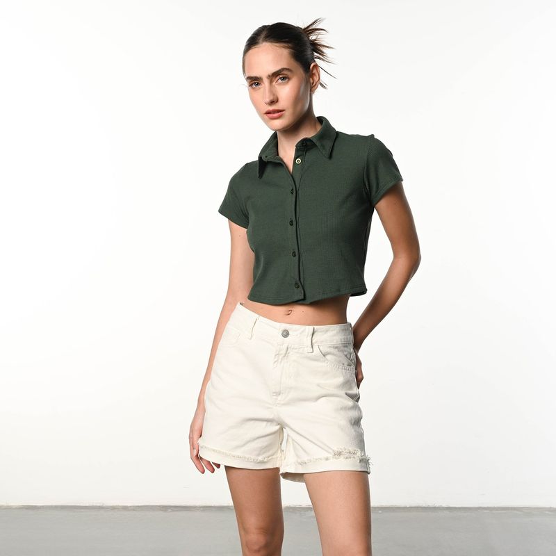 DENIMLAB - Blusa Mujer Manga corta Denimlab