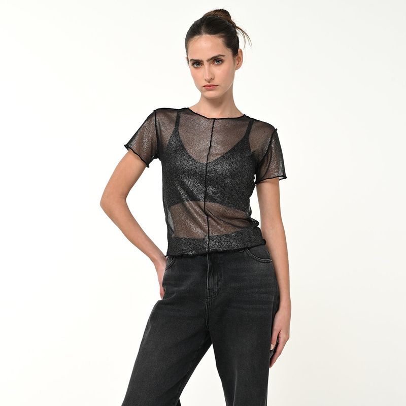 DENIMLAB - Top Mujer Manga corta Denimlab