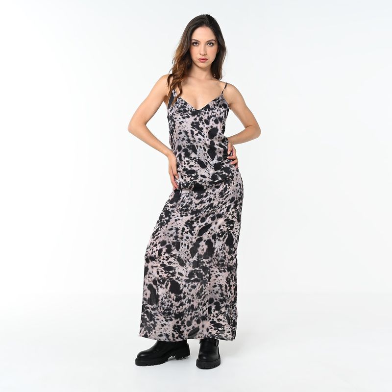 DENIMLAB - Vestido Largo Estampado para Mujer Denimlab