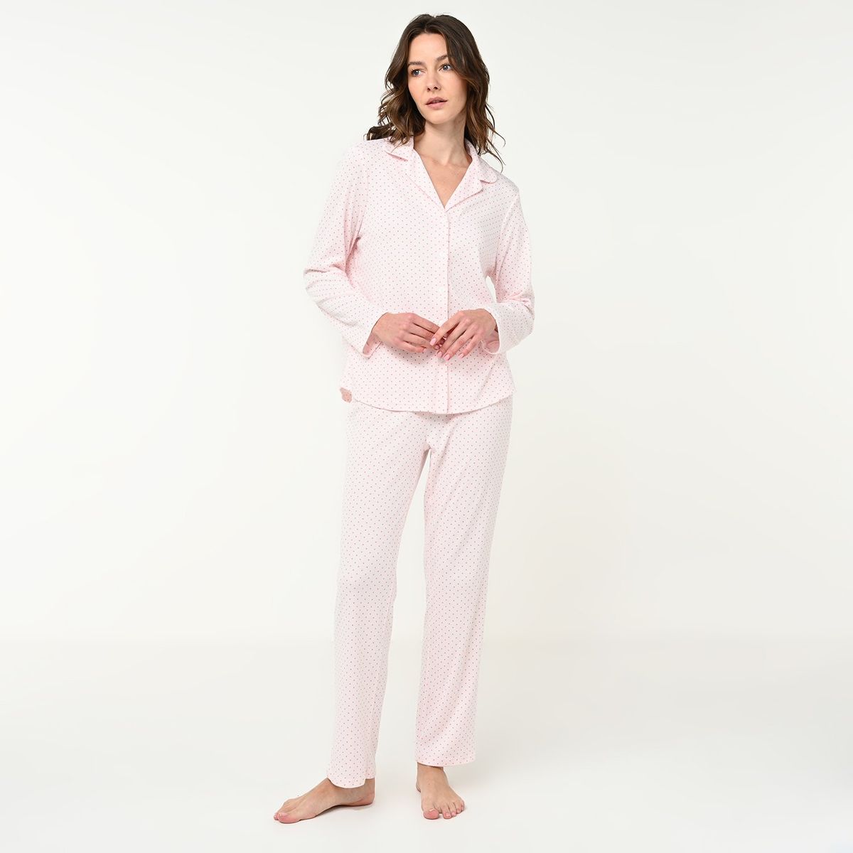 SOUTHLAND - Conjunto pijama navideña mujer pantalón y manga larga Southland