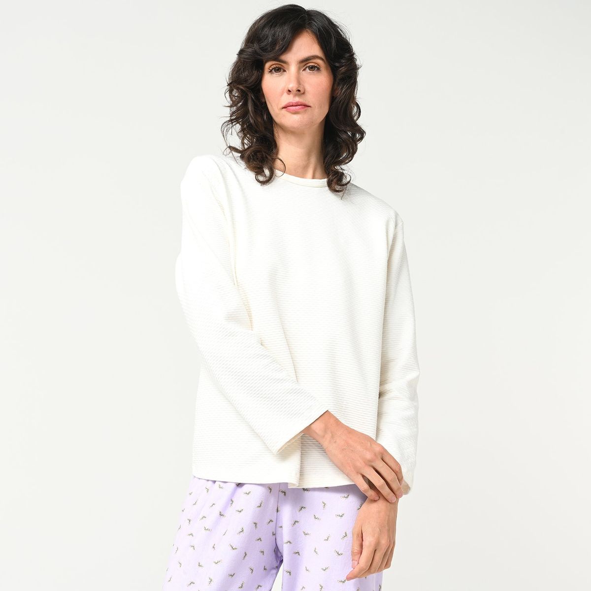 SOUTHLAND - Conjunto pijama navideña pantalón y manga larga Southland