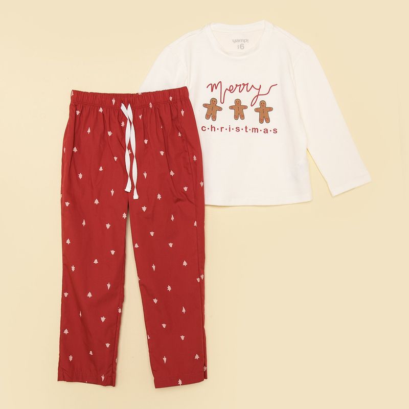 YAMP - Pijama para Niña 2 piezas con Estampado Cintura elásticada Manga larga Yamp