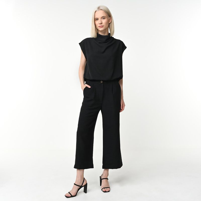 BASEMENT - Pantalón Culotte Mujer Tiro alto Basement