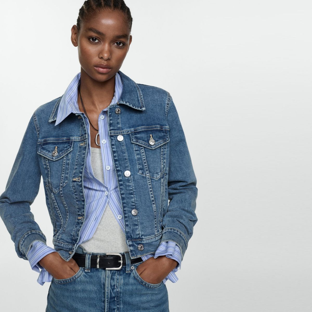 MANGO - Chaqueta de jean Mujer Mango