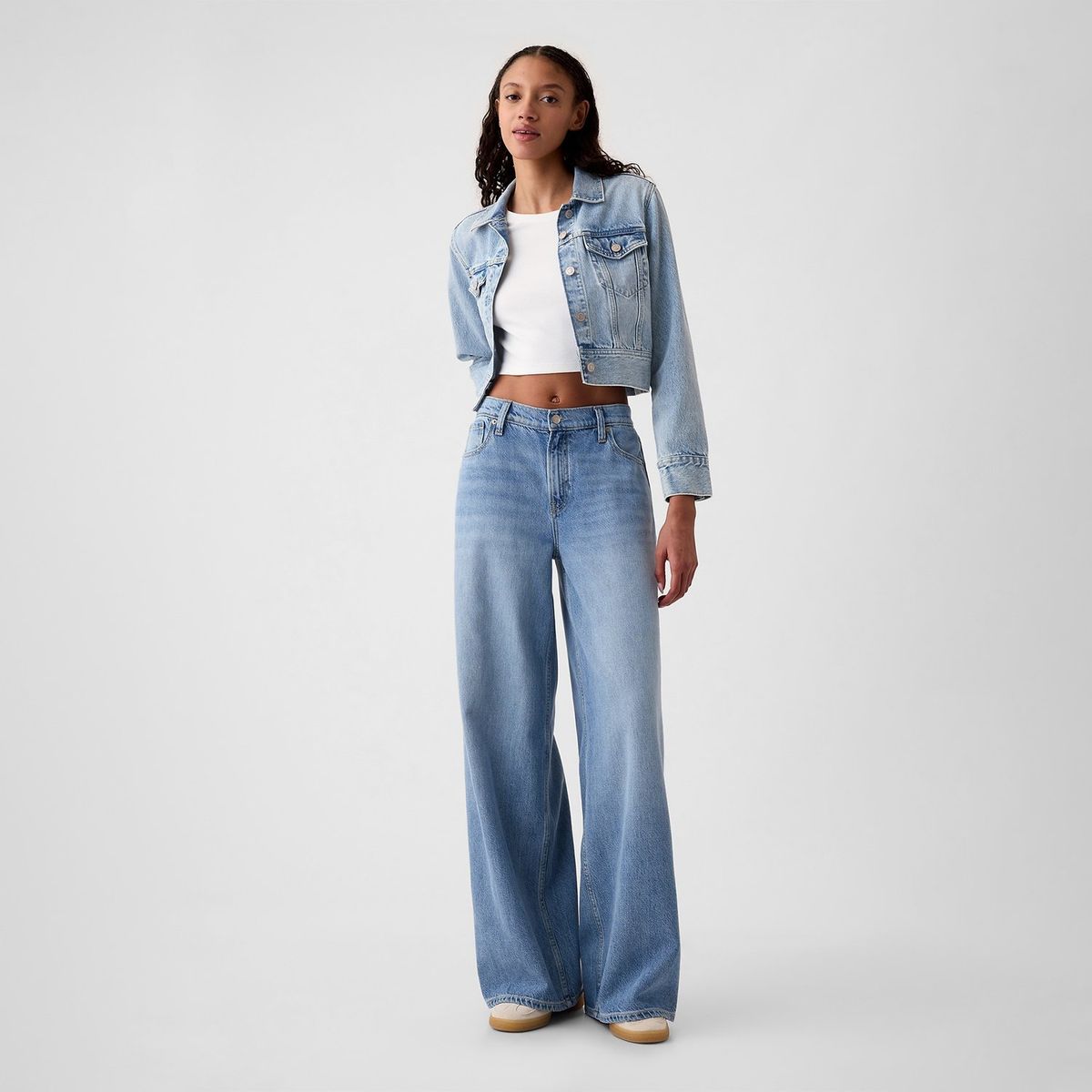 GAP - Jean Baggy Mujer Tiro medio GAP