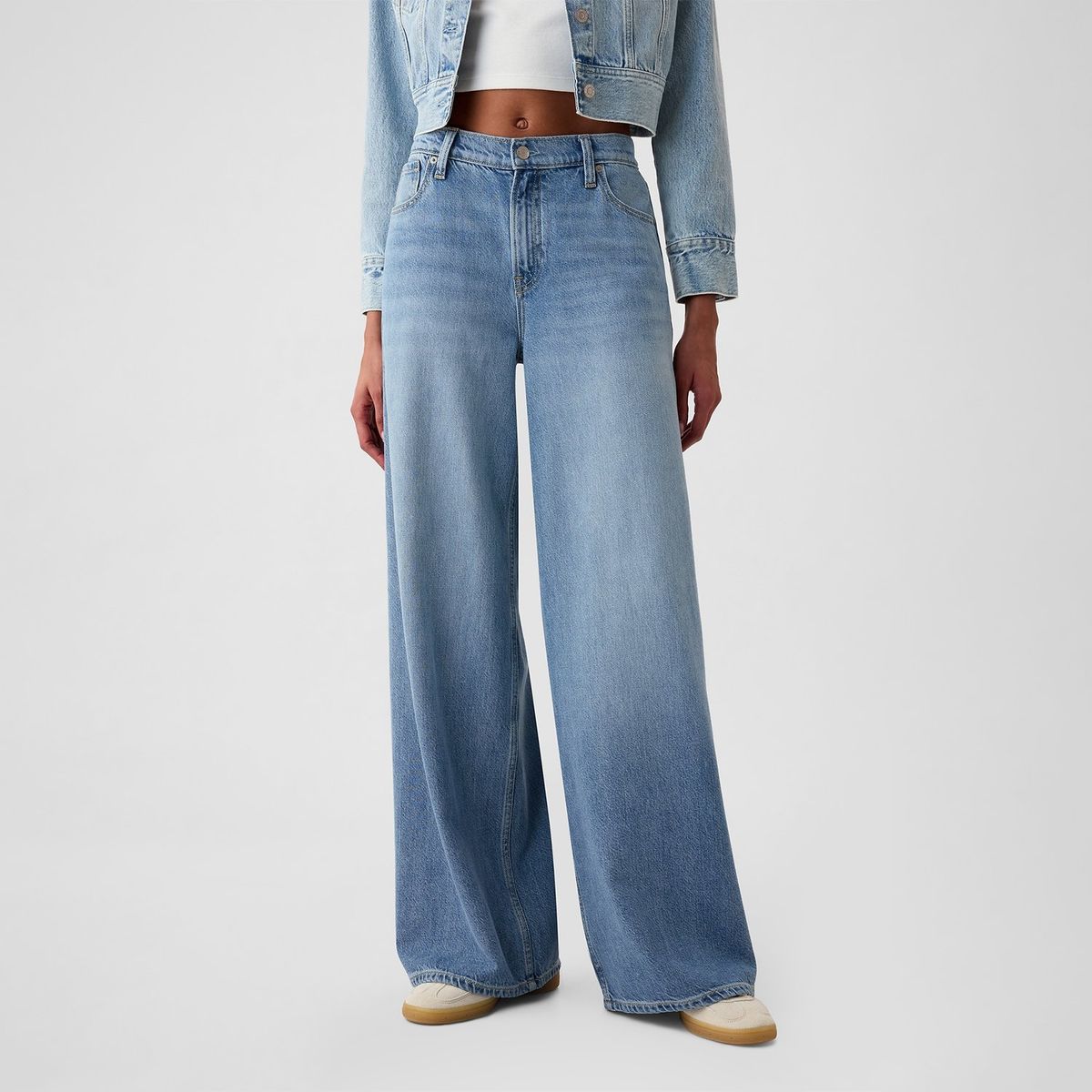 GAP - Jean Baggy Mujer Tiro medio GAP