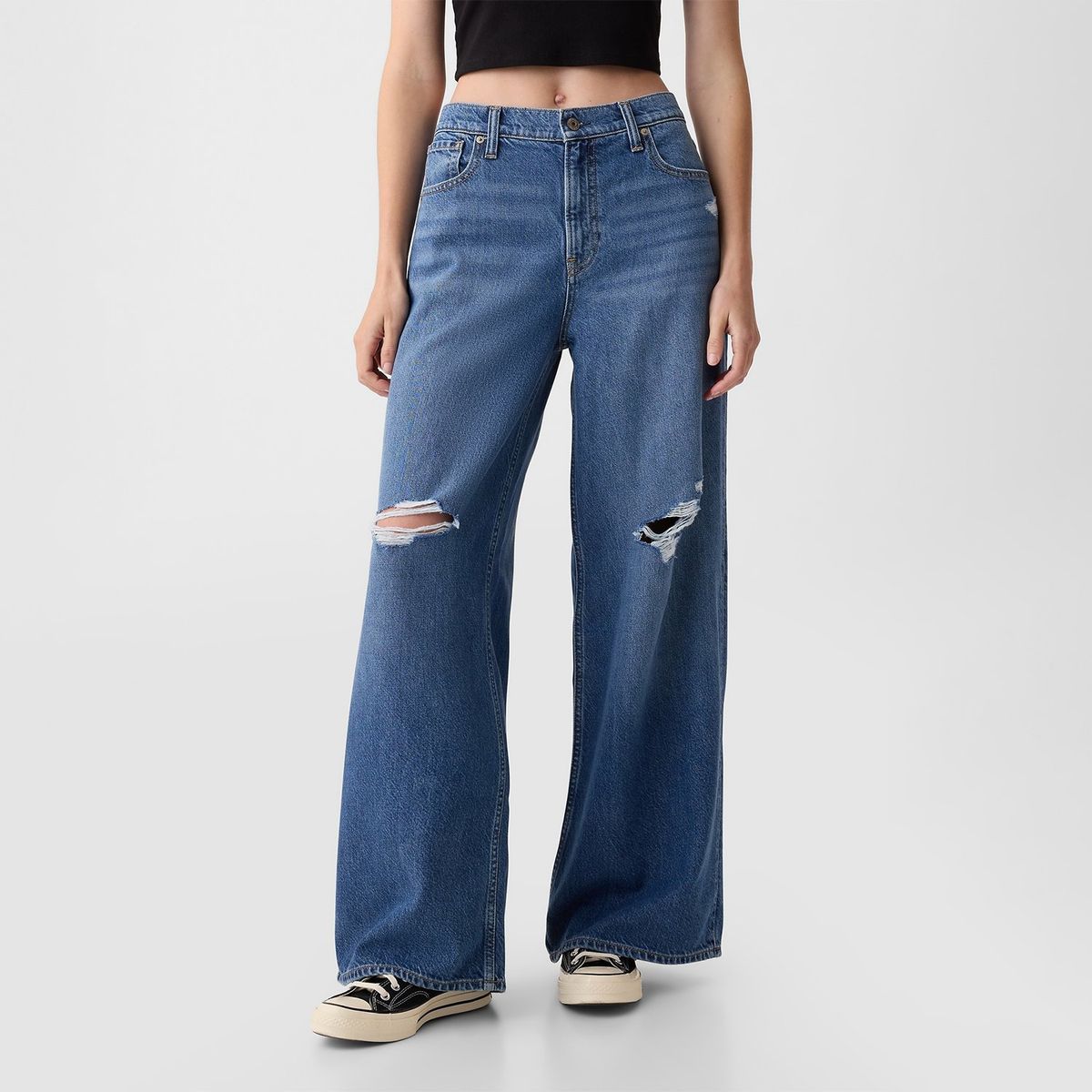 GAP - Jean Baggy Mujer Tiro medio GAP