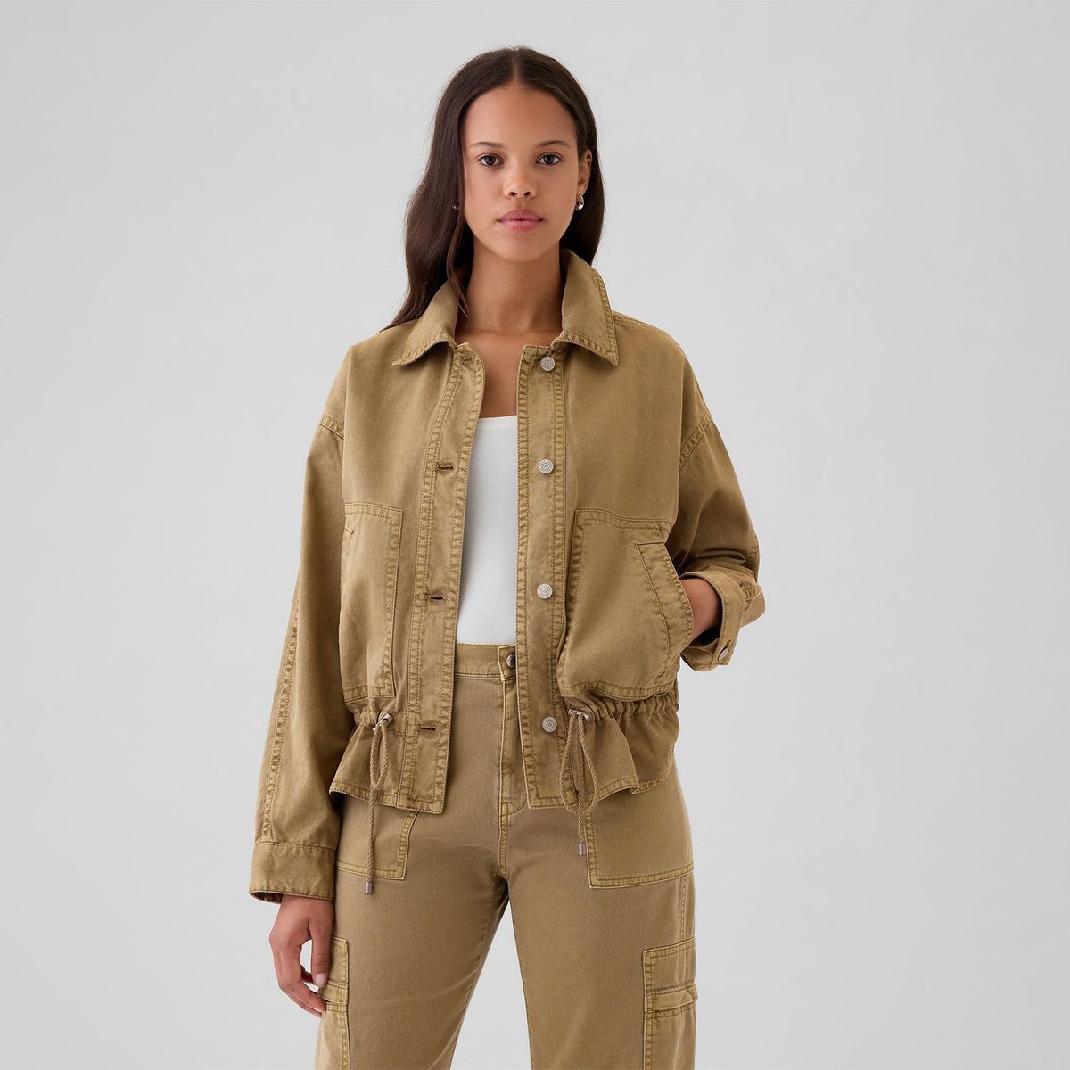 GAP - Chaqueta Mujer de Algodón GAP