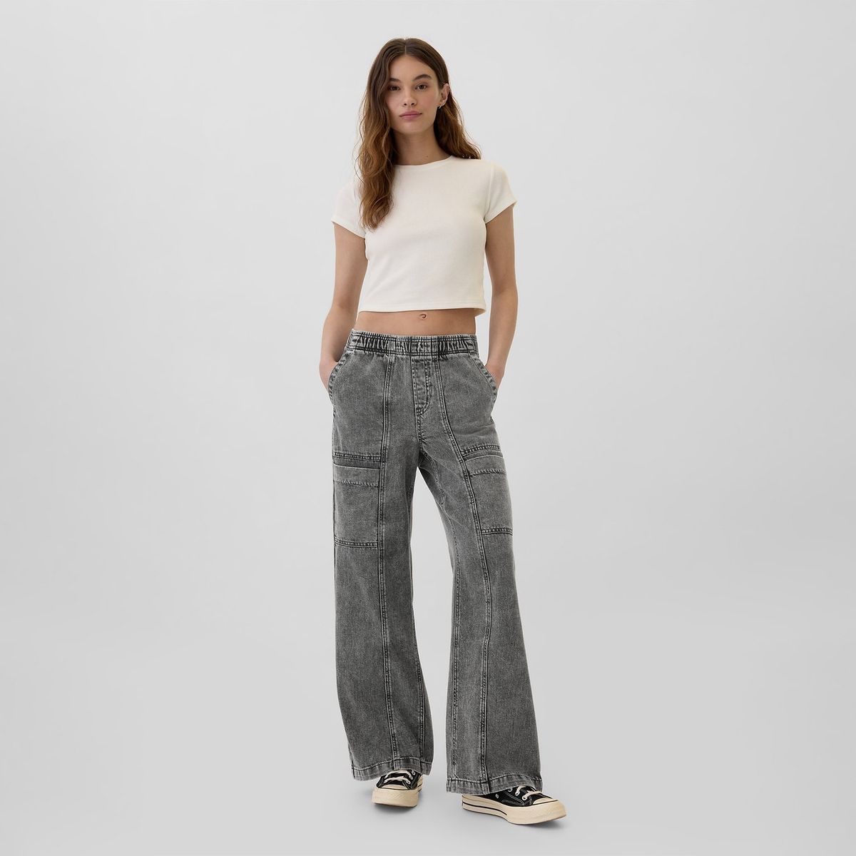 GAP - Jean Wide Leg Mujer Tiro medio GAP