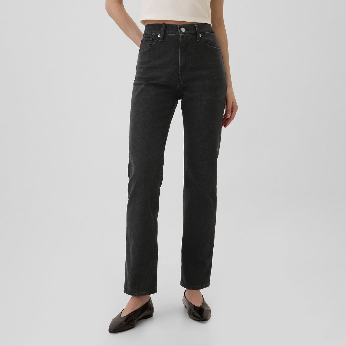 GAP - Jean Recto Mujer Tiro alto GAP
