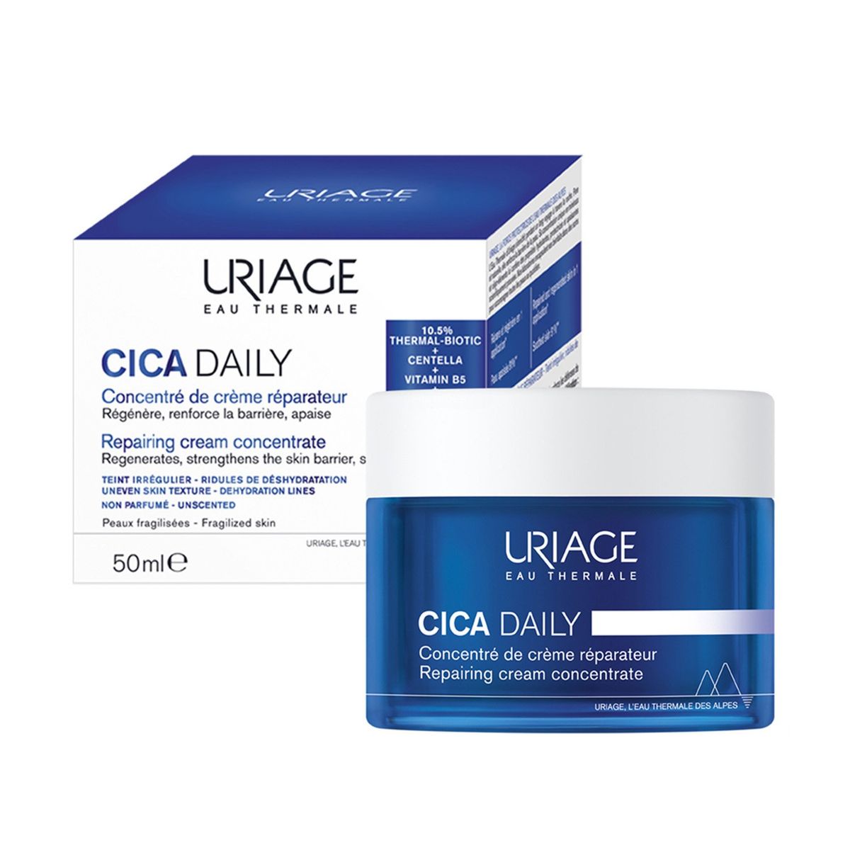 URIAGE - Hidratante facial CICA DAILY CREAM CONCENTRATE Uriage Todo tipo de piel