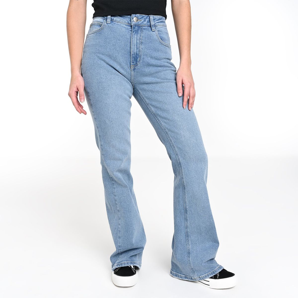 SYBILLA - Jean Flare Mujer Tiro medio Sybilla