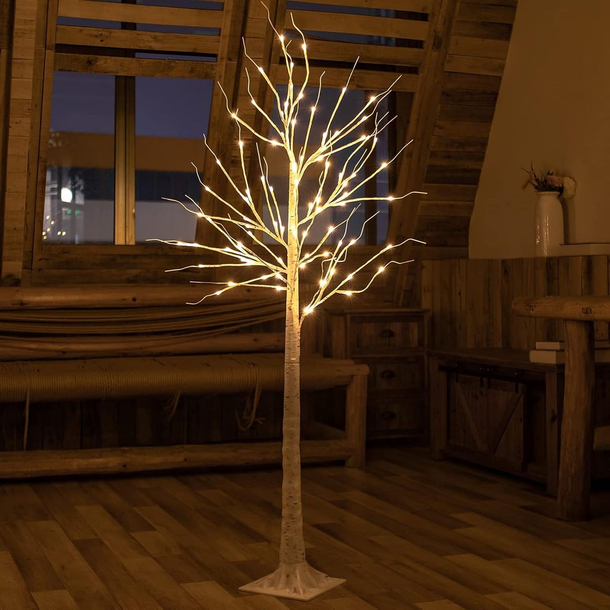 LIENXO - Arbol Abedul 1.8M 160 Leds Ext/I