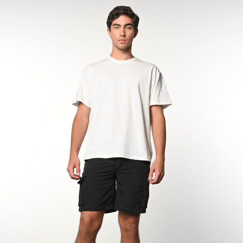 ECKO - Camiseta Hombre Manga corta con Bordado de Algodón Ecko