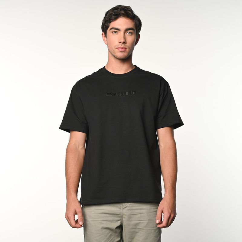 ECKO - Camiseta Hombre Manga corta con Bordado de Algodón Ecko