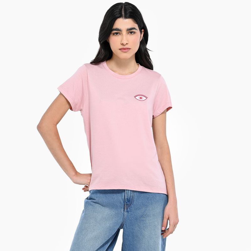 SYBILLA - Camiseta Mujer Manga corta de Algodón Sybilla