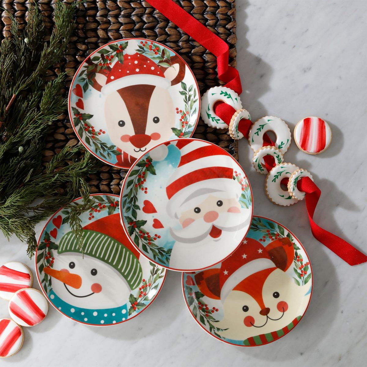 CORONA - Vajilla Corona: Cerámica Magica Friends 4 puestos 4 piezas