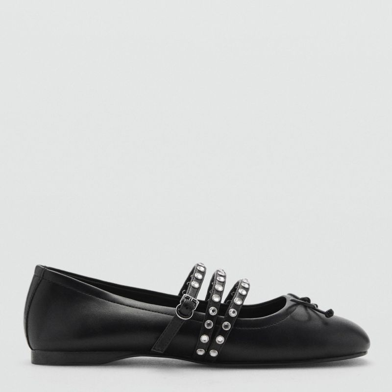 MANGO - Baletas Mango para Mujer Stud - Zapatos Mujer
