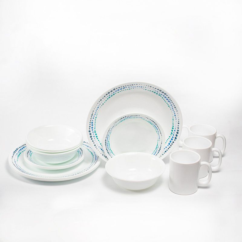 Vajilla Corelle: Puestos 16 piezas Ocean Blues CORELLE