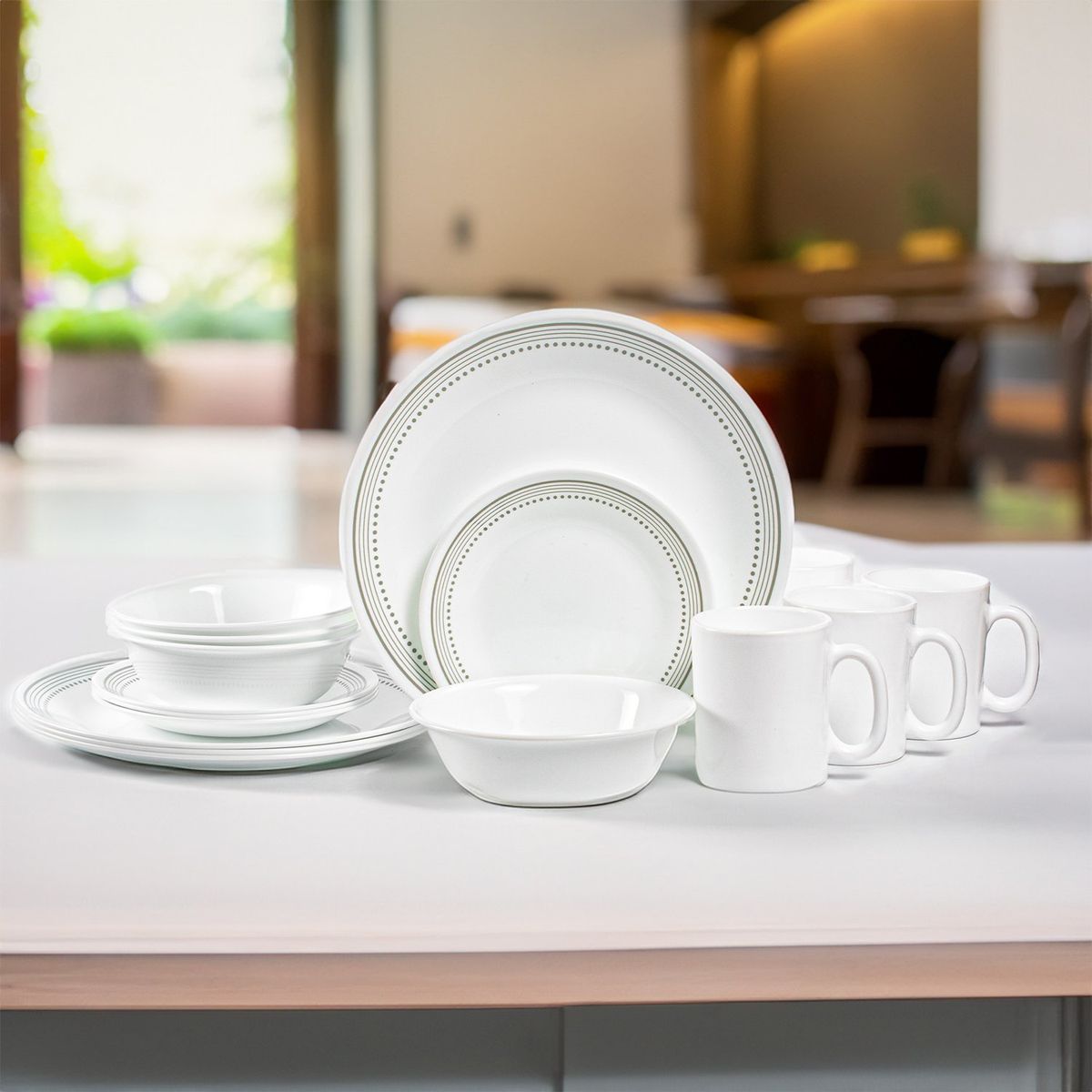 CORELLE - Vajilla Corelle: 4 Puestos 16 piezas Mystic
