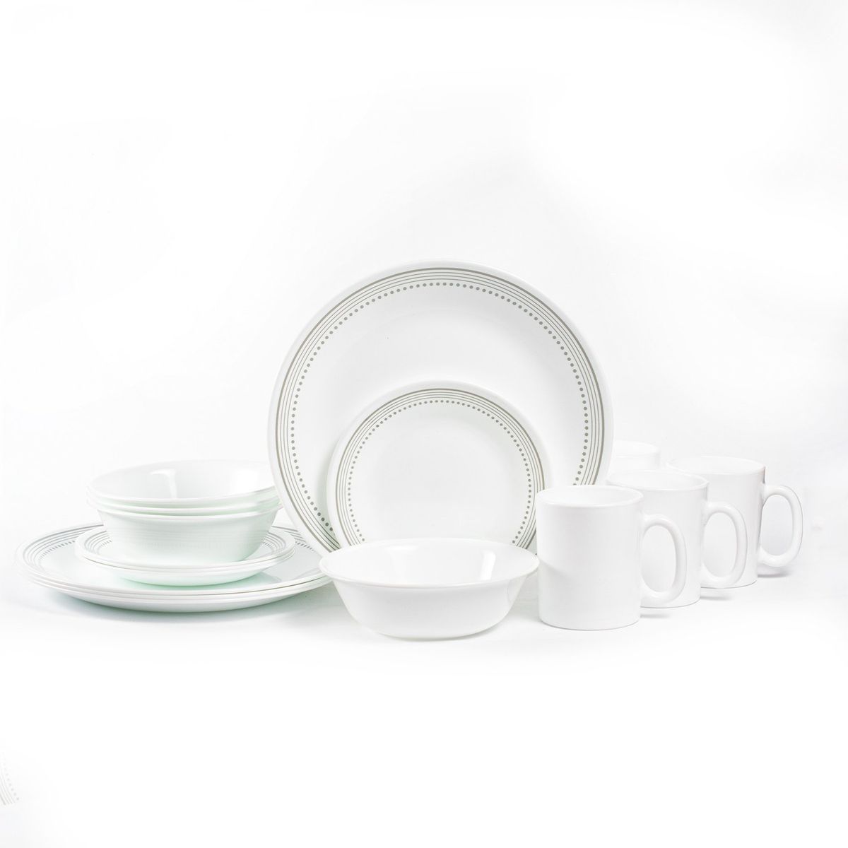 CORELLE - Vajilla Corelle: 4 Puestos 16 piezas Mystic