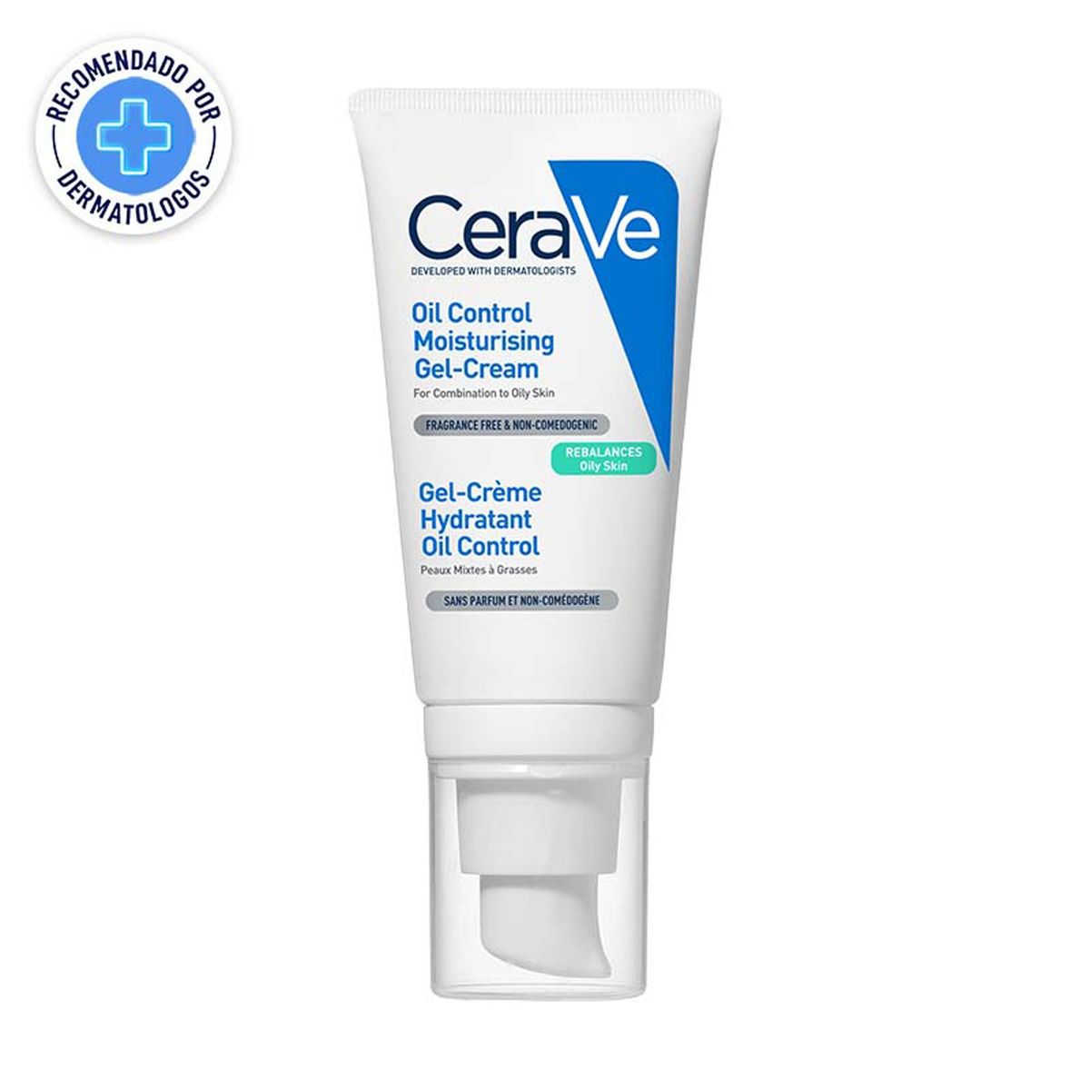 CERAVE - Tratamiento de acné Gel-Crema Oil Control 1.75Oz CeraVe para Piel Mixta 52 ml