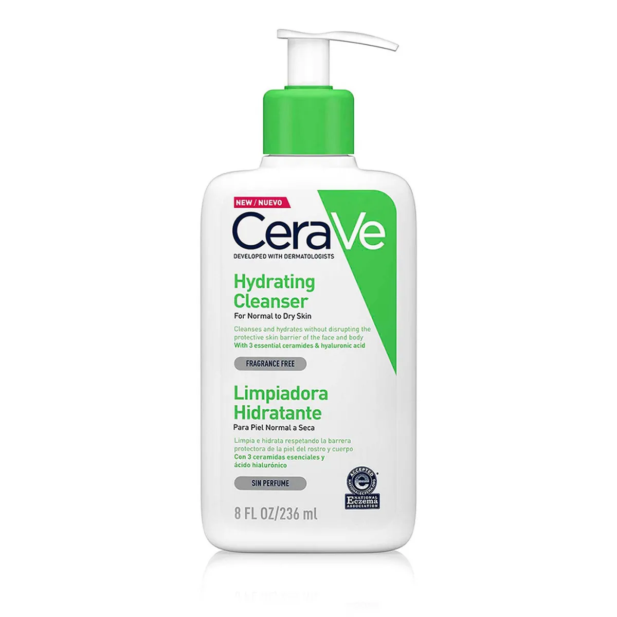 CERAVE - Limpiador Limpiador Hidratante 8Oz CeraVe para Piel Normal 236 ml