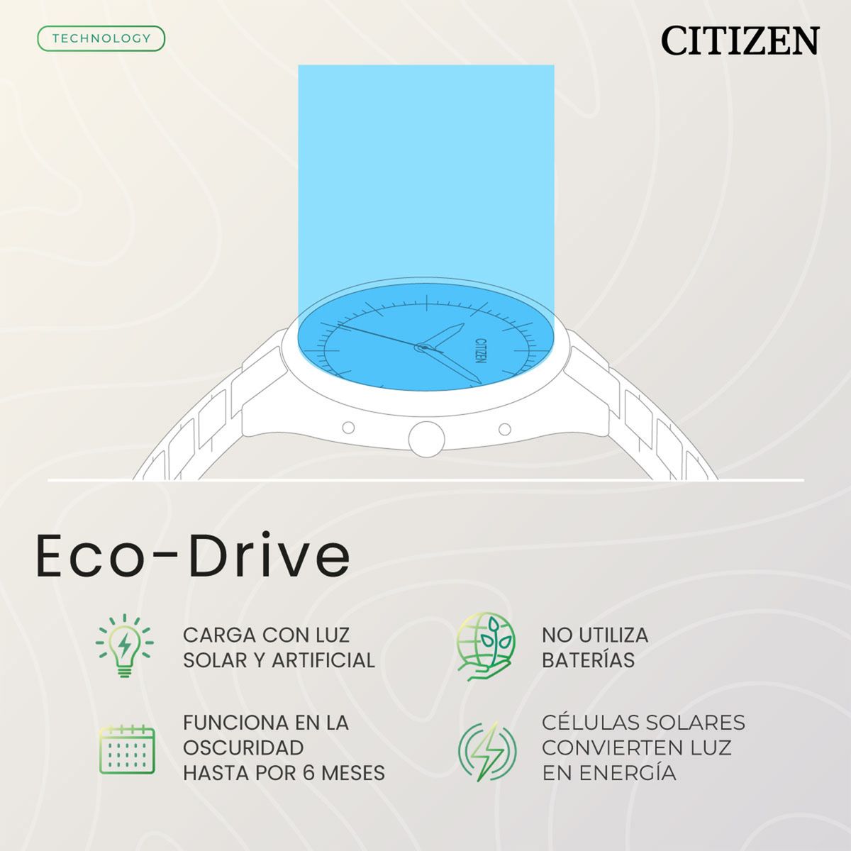 CITIZEN - Reloj CITIZEN Hombre. Reloj Acero inoxidable Plateado AW1761-89L