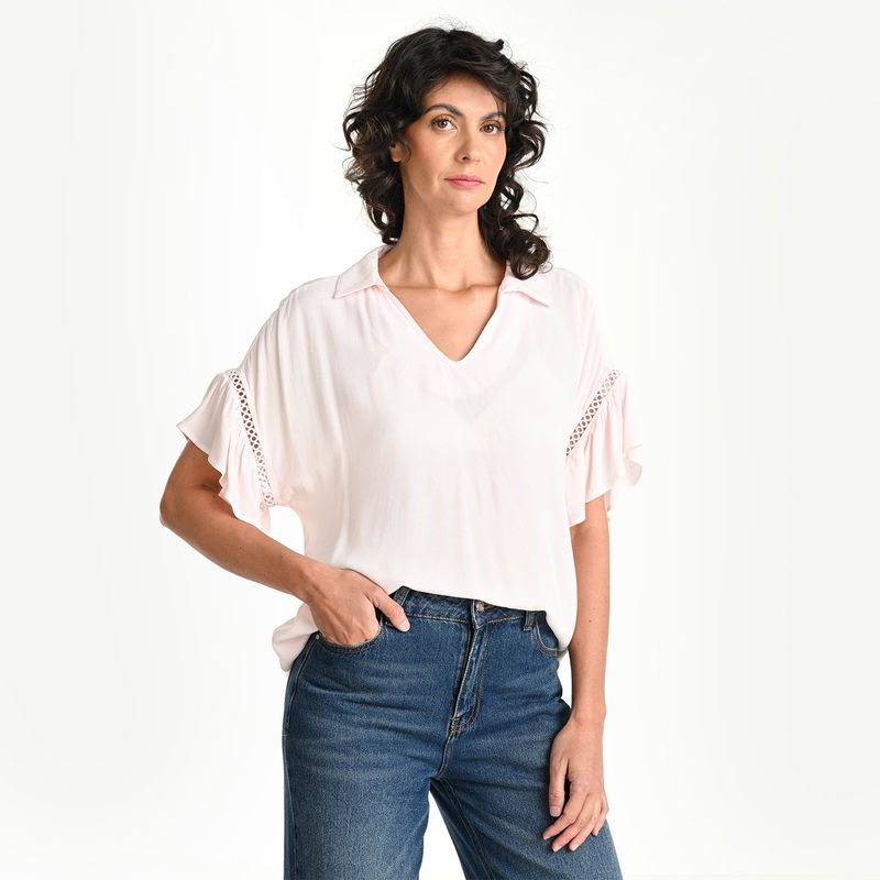NEWPORT - Blusa Mujer Manga corta Newport