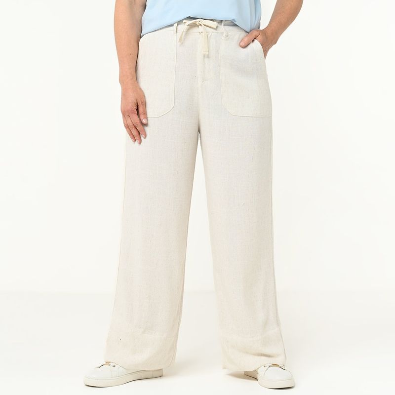 NEWPORT - Pantalón Wide Leg Mujer Tiro alto Newport