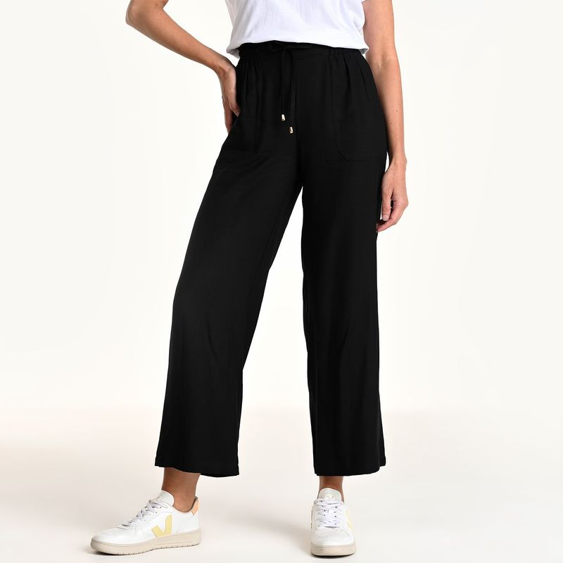NEWPORT - Pantalón Wide Leg Mujer Tiro alto Newport