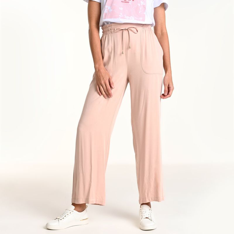 NEWPORT - Pantalón Wide Leg Mujer Tiro alto Newport