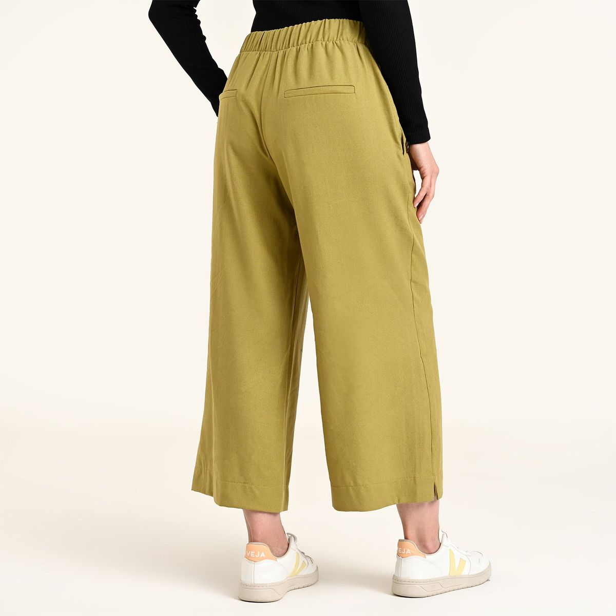 NEWPORT - Pantalón Wide leg Mujer Tiro alto Newport