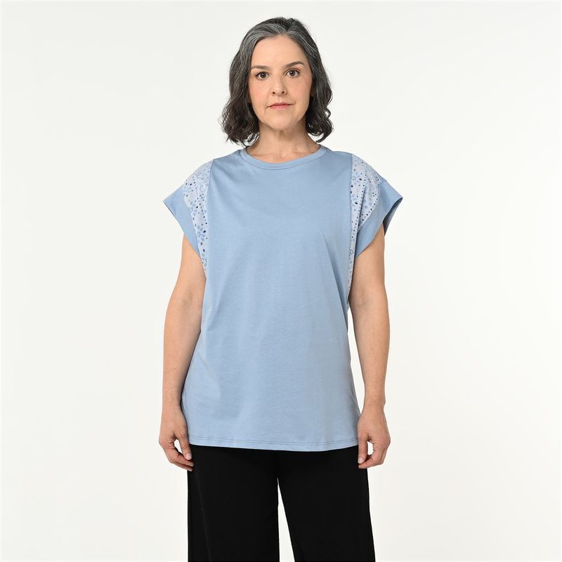 NEWPORT - Camiseta Mujer Manga corta de Algodón Newport