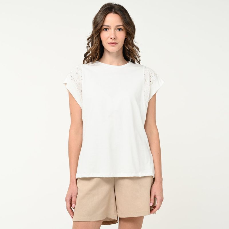 NEWPORT - Camiseta Mujer Manga corta de Algodón Newport