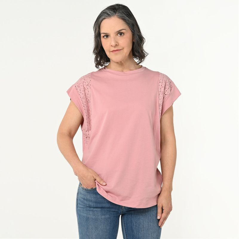 NEWPORT - Camiseta Mujer Manga corta de Algodón Newport