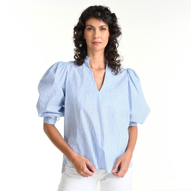 NEWPORT - Blusa Mujer Manga 3/4 de Algodón Newport