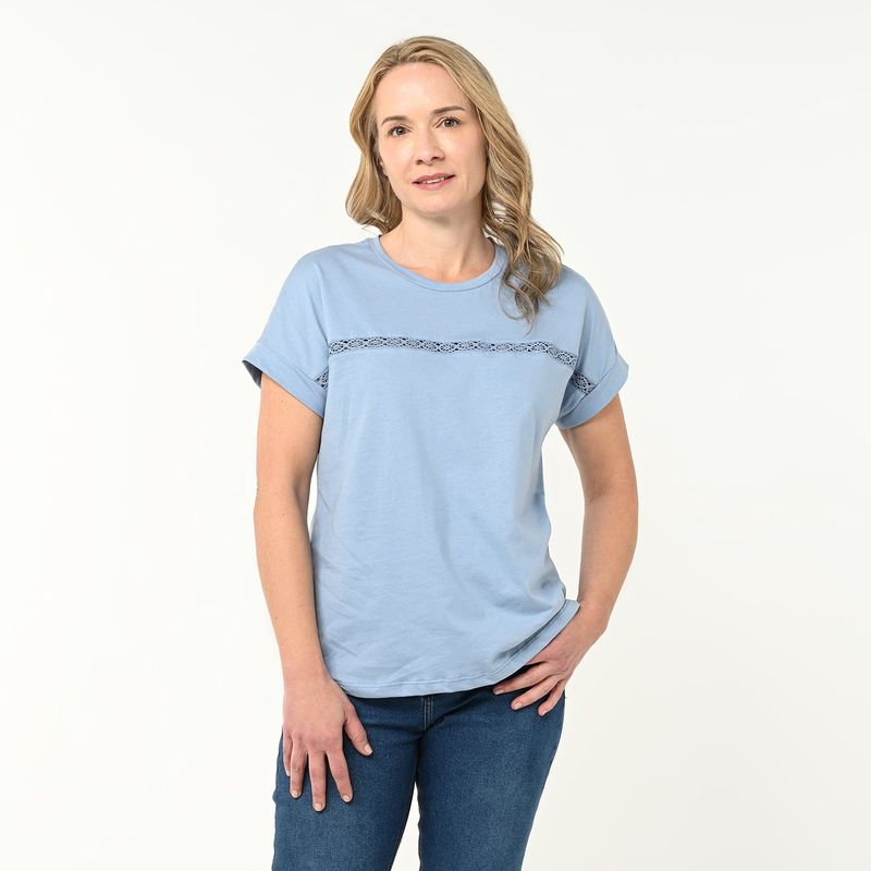 NEWPORT - Camiseta Mujer Manga corta de Algodón Newport