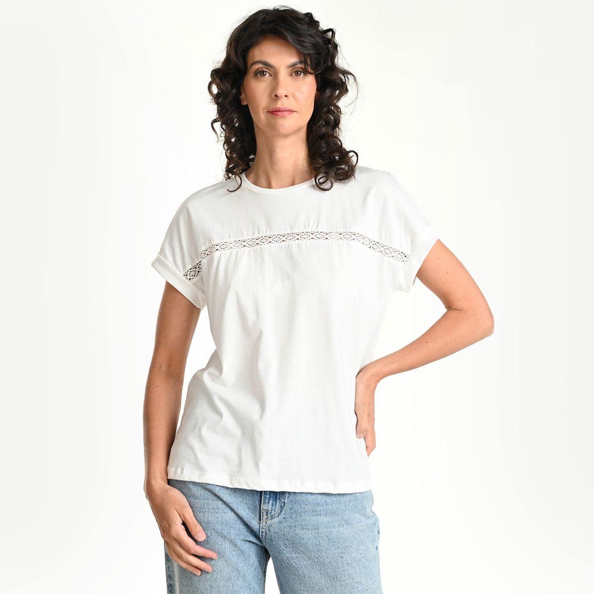 NEWPORT - Camiseta Mujer Manga corta de Algodón Newport