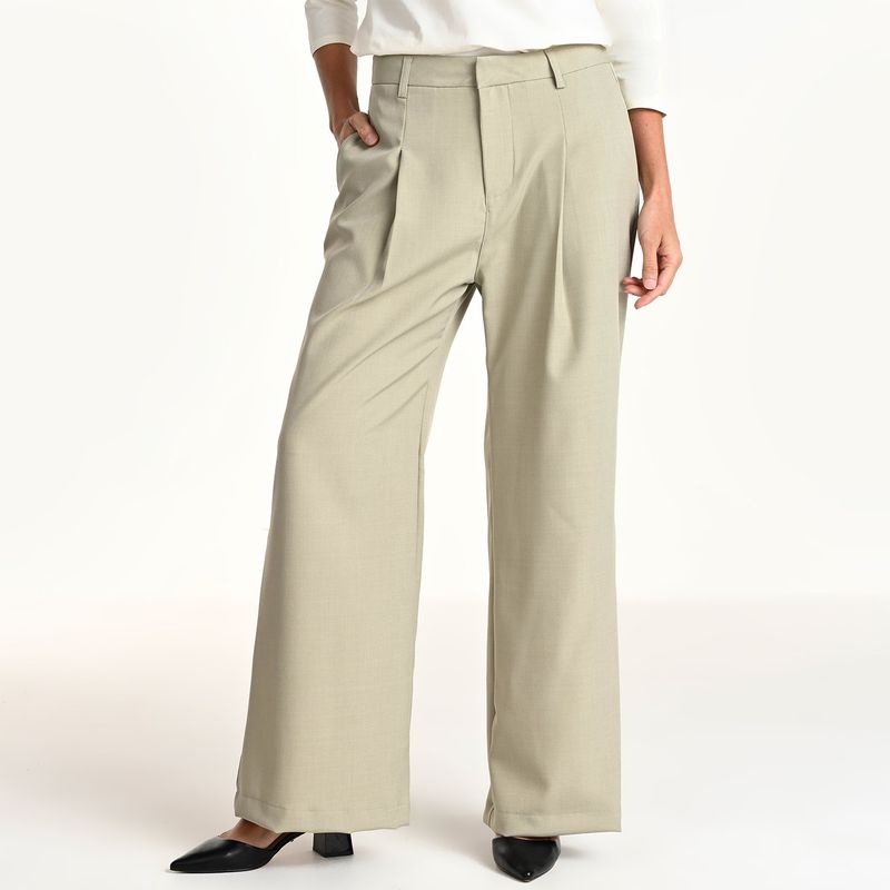 SOUTHLAND - Pantalón Wide leg Mujer Tiro alto Southland