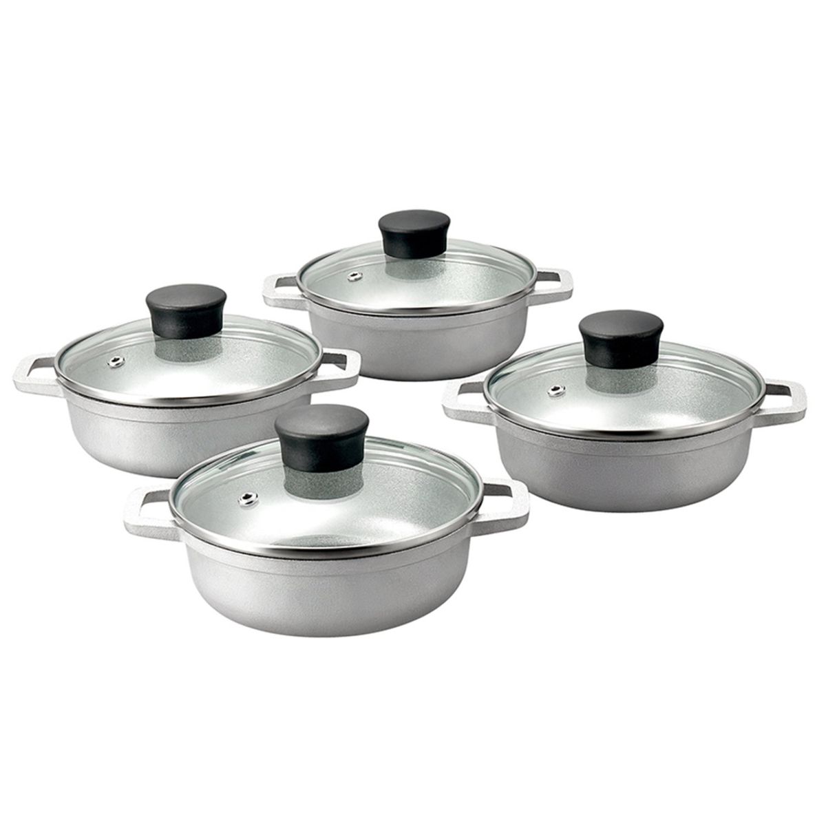 COCINA CRIOLLA - Juego de ollas Cocina Criolla: Bateria Antiadherente 8 piezas