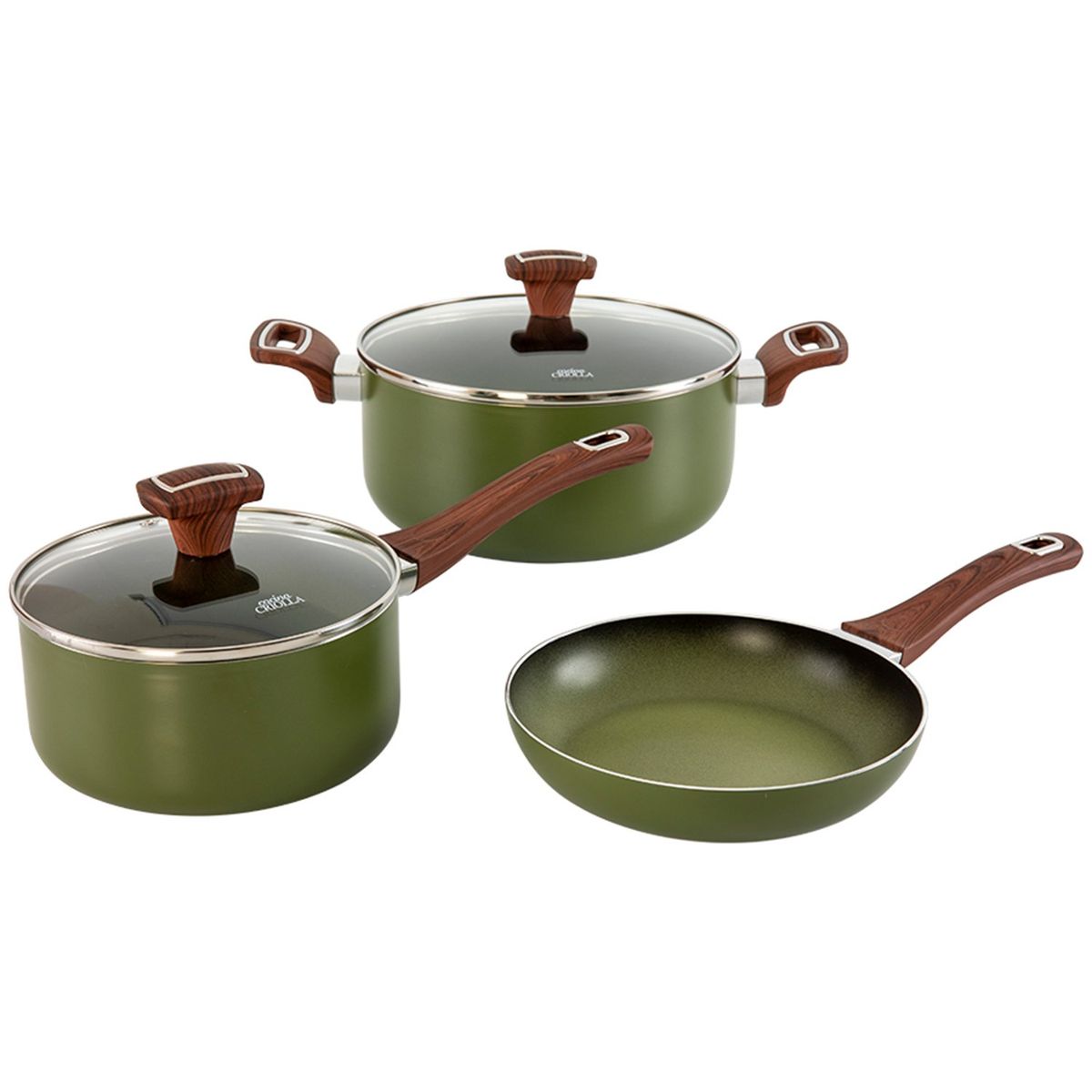 COCINA CRIOLLA - Juego de ollas Cocina Criolla: Bateria Antiadherente 5 piezas