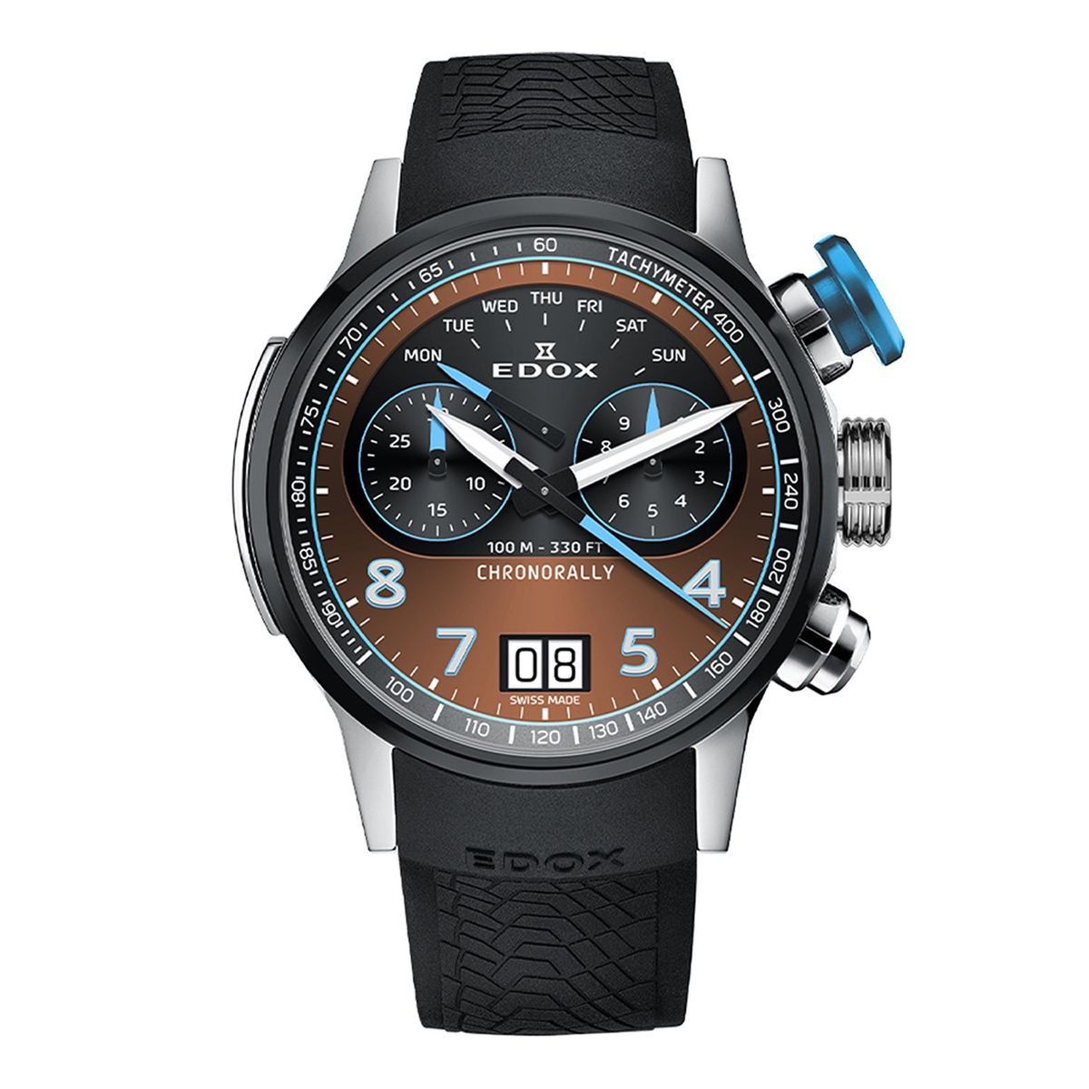  - Reloj Hombre Edox 38003-TINBU-BRNBU 