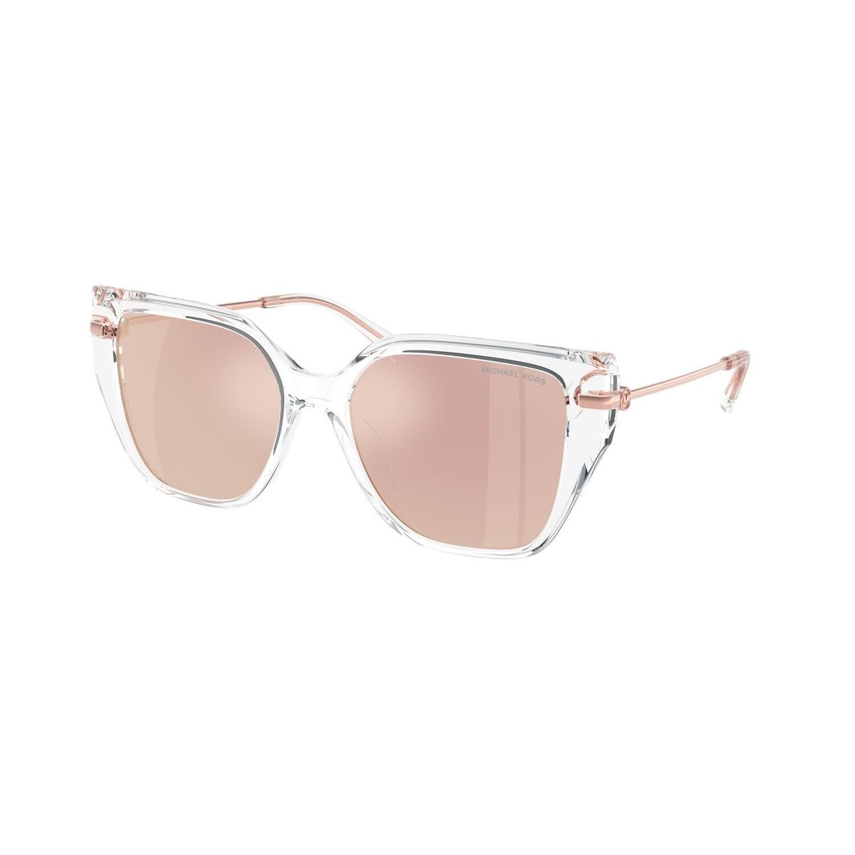MICHAEL KORS - Gafas De Sol Michael Kors St. Barths Clear Rose Gold Mirror Polar