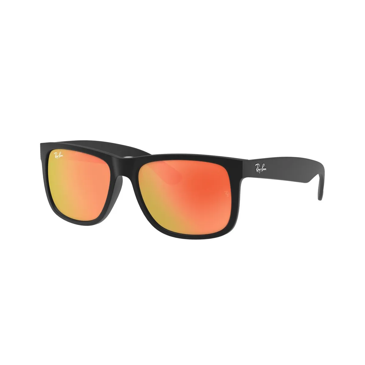 RAY BAN - Gafas De Sol Ray Ban Justin Rubber Black Brown Mirror Orange