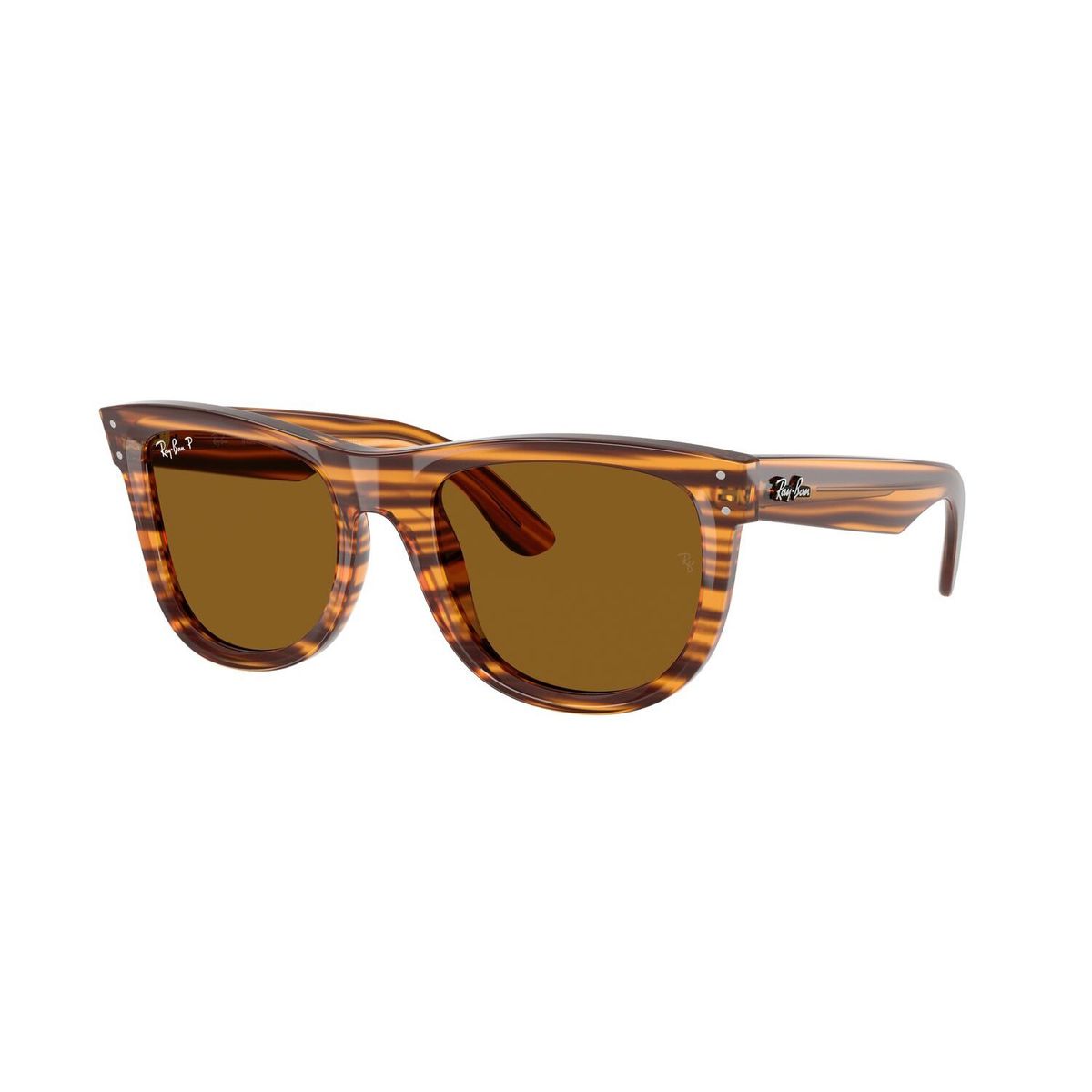 RAY BAN - Gafas De Sol Ray Ban Wayfarer Reverse Striped Havana Polar Dark Brown